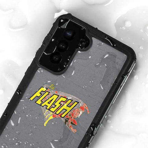 DC Comics The Flash Vintage Action Running Pose Galaxy S24 Plus Waterproof Case
